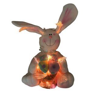 Fibre Fiber Optic Easter Bunny 16" Color Change VIDEO